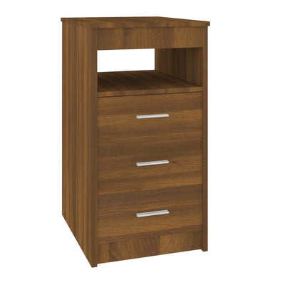 Laatikosto ruskea tammi 40x50x76 cm tekninen puu