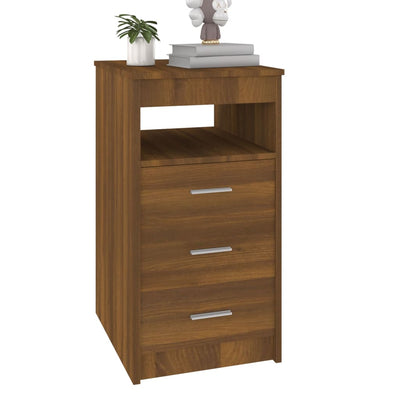 Laatikosto ruskea tammi 40x50x76 cm tekninen puu