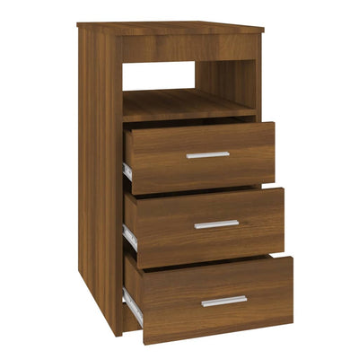 Laatikosto ruskea tammi 40x50x76 cm tekninen puu