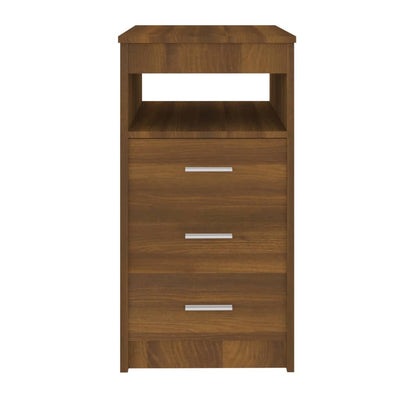 Laatikosto ruskea tammi 40x50x76 cm tekninen puu