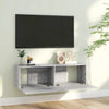 TV-seinäkaappi harmaa Sonoma 100x30x30 cm tekninen puu