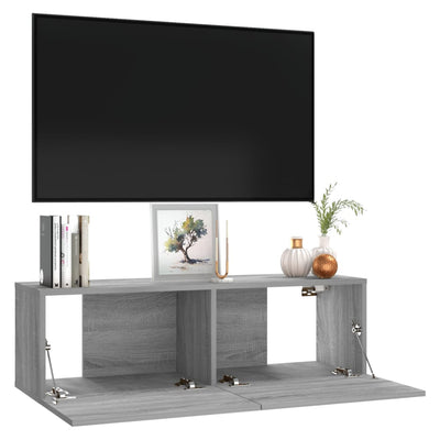 TV-seinäkaappi harmaa Sonoma 100x30x30 cm tekninen puu