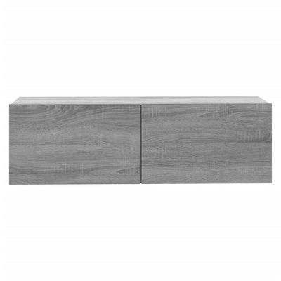 TV-seinäkaappi harmaa Sonoma 100x30x30 cm tekninen puu