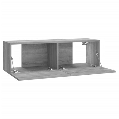 TV-seinäkaappi harmaa Sonoma 100x30x30 cm tekninen puu