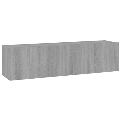 TV-seinäkaappi harmaa Sonoma 120x30x30 cm tekninen puu