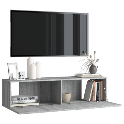 TV-seinäkaappi harmaa Sonoma 120x30x30 cm tekninen puu