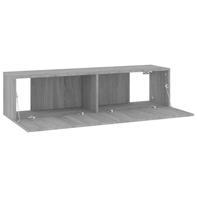 TV-seinäkaappi harmaa Sonoma 120x30x30 cm tekninen puu