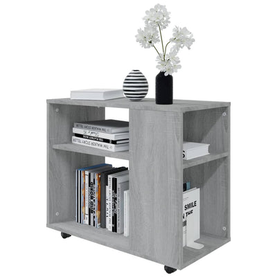 Harmaa sivupöytä Veronita 70x35x55cm (puinen)