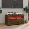 TV-taso LED-valoilla savutammi 75x35x40 cm