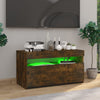 TV-taso LED-valoilla savutammi 75x35x40 cm