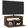 TV-taso LED-valoilla savutammi 75x35x40 cm