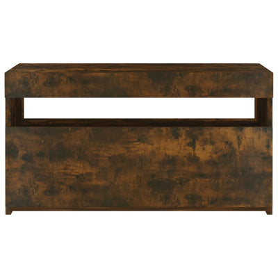 TV-taso LED-valoilla savutammi 75x35x40 cm