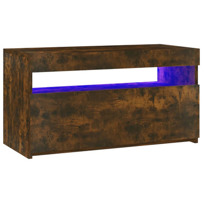 TV-taso LED-valoilla savutammi 75x35x40 cm