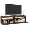 TV-taso LED-valoilla 2 kpl savutammi 75x35x40 cm