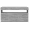 TV-taso LED-valoilla harmaa Sonoma 75x35x40 cm