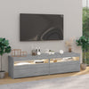 TV-taso LED-valoilla 2 kpl harmaa Sonoma 75x35x40 cm