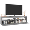 TV-taso LED-valoilla 2 kpl harmaa Sonoma 75x35x40 cm