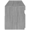 TV-taso LED-valoilla 2 kpl harmaa Sonoma 75x35x40 cm