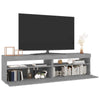 TV-taso LED-valoilla 2 kpl harmaa Sonoma 75x35x40 cm