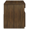 TV-taso LED-valoilla ruskea tammi 75x35x40 cm