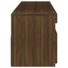 TV-taso LED-valoilla 2 kpl ruskea tammi 75x35x40 cm