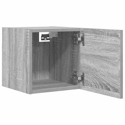 Seinäkiinnitettävät TV-kaapit 2 kpl harmaa Sonoma 30,5x30x30 cm