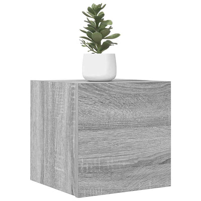 Seinäkiinnitettävät TV-kaapit 2 kpl harmaa Sonoma 30,5x30x30 cm