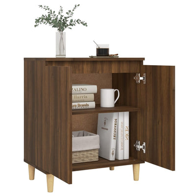 Senkki ruskea tammi 60x35x70 cm tekninen puu