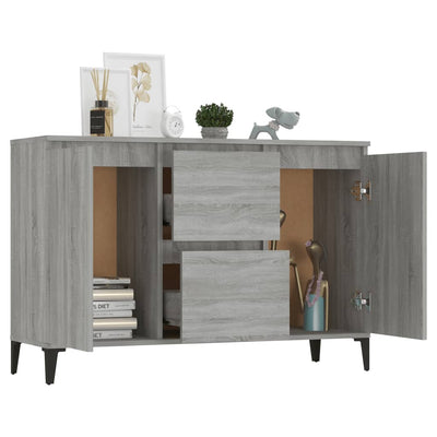 Senkki harmaa Sonoma 104x35x70 cm tekninen puu