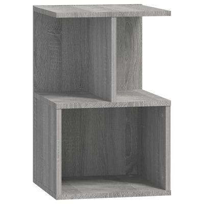 Yöpöydät 2 kpl harmaa Sonoma 35x35x55 cm tekninen puu