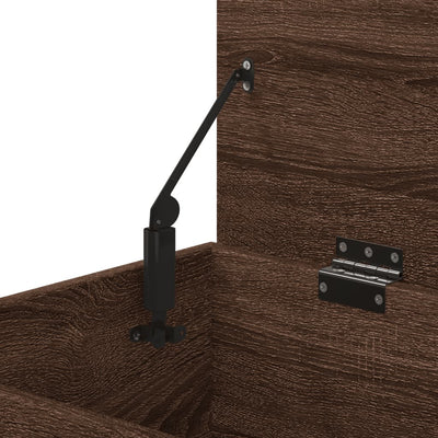 Ruskea säilytysarkku Cimbru 84x42x46cm (tammi, puinen)