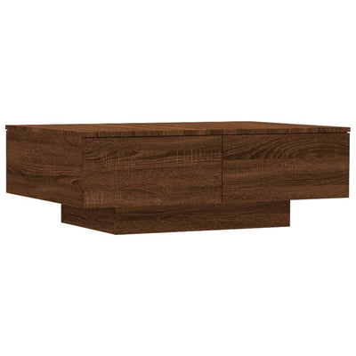 Sohvapöytä ruskea tammi 90x60x31 cm tekninen puu