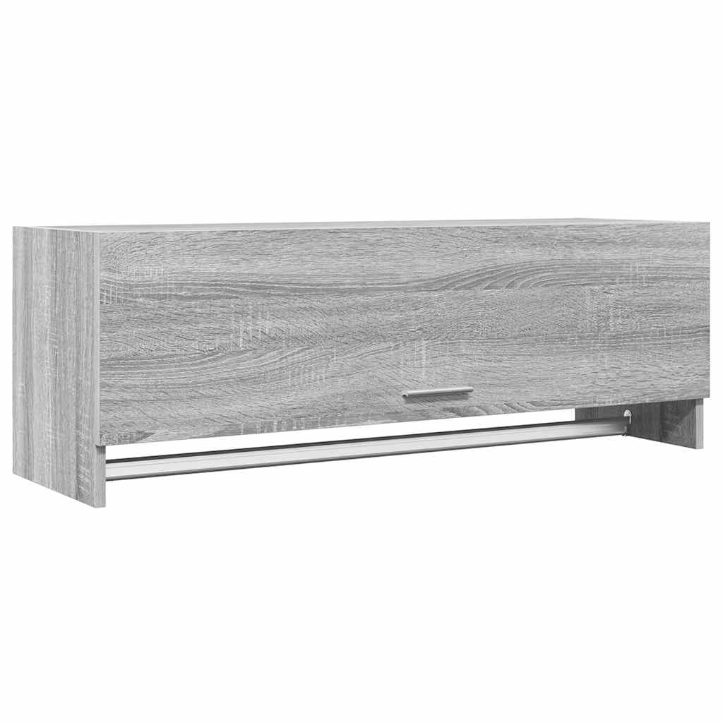 Vaatekaappi harmaa Sonoma 100x32,5x35 cm tekninen puu