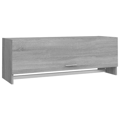 Vaatekaappi harmaa Sonoma 100x32,5x35 cm tekninen puu