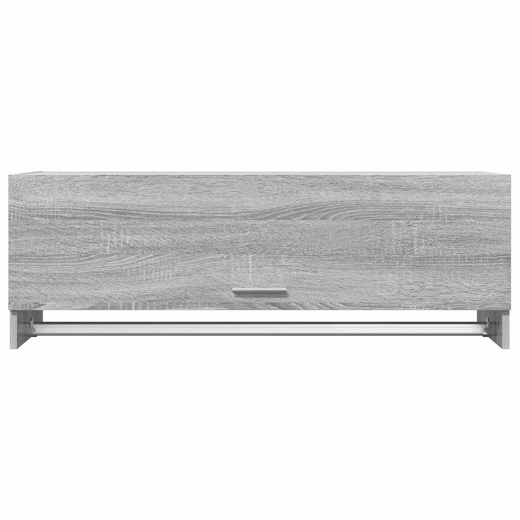 Vaatekaappi harmaa Sonoma 100x32,5x35 cm tekninen puu