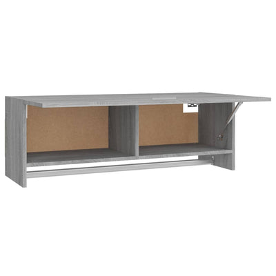 Vaatekaappi harmaa Sonoma 100x32,5x35 cm tekninen puu