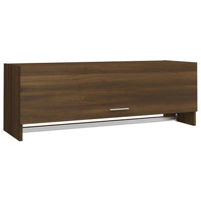 Vaatekaappi ruskea tammi 100x32,5x35 cm tekninen puu