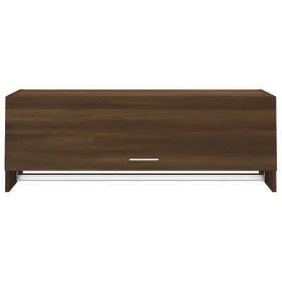 Vaatekaappi ruskea tammi 100x32,5x35 cm tekninen puu