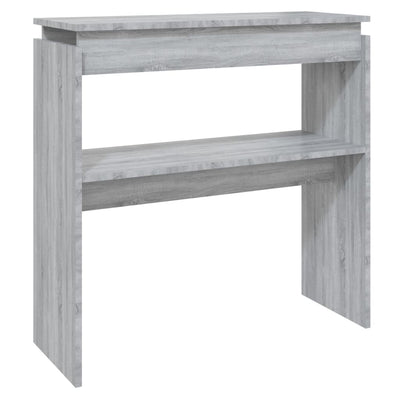 Konsolipöytä harmaa Sonoma 80x30x80 cm tekninen puu