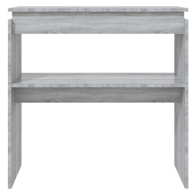 Konsolipöytä harmaa Sonoma 80x30x80 cm tekninen puu
