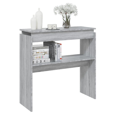 Konsolipöytä harmaa Sonoma 80x30x80 cm tekninen puu