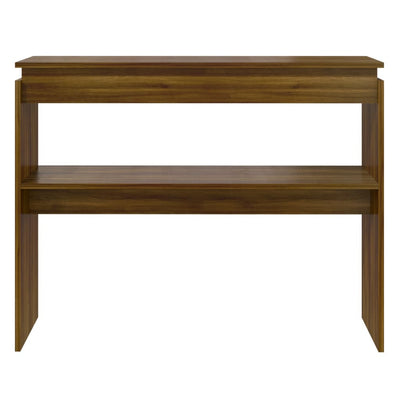 Konsolipöytä ruskea tammi 102x30x80 cm tekninen puu