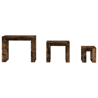 Sarjapöydät Cozana (3 kpl savutammi puinen)