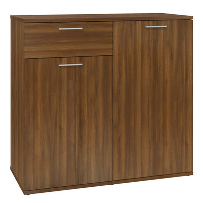Senkki ruskea tammi 80x36x75 cm tekninen puu