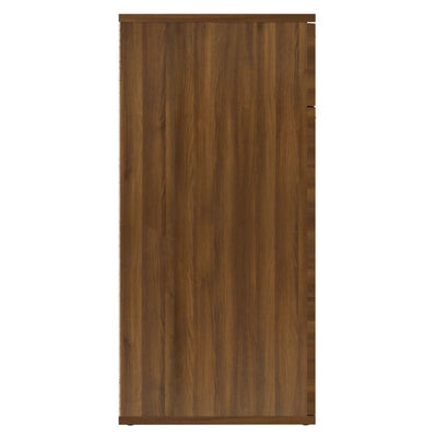 Senkki ruskea tammi 80x36x75 cm tekninen puu