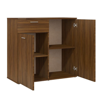 Senkki ruskea tammi 80x36x75 cm tekninen puu