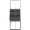 Suihkukaappi raidallinen ESG 80x80x180 cm musta