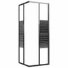 Suihkukaappi raidallinen ESG 80x80x180 cm musta