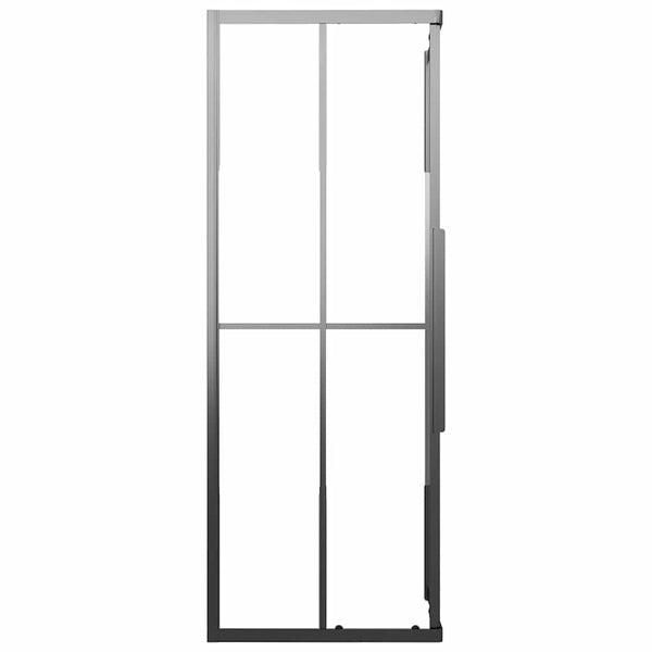 Suihkukaappi puolihuurrettu ESG 80x80x180 cm musta