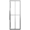 Suihkukaappi puolihuurrettu ESG 80x80x180 cm musta
